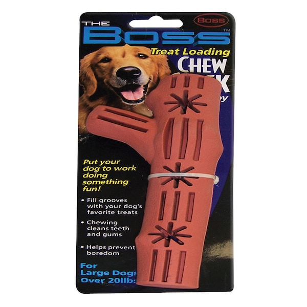Boss Pet Brown Rubber Chew Stick Dog Toy Large 1 pk